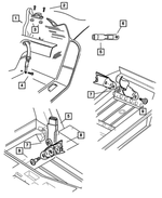 MB861X9AB - Interior Trim: Front Seat Belt for Dodge: Viper Image