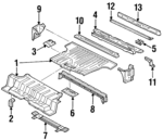 8978094341 - Body: Rear Floor Pan for Isuzu Image