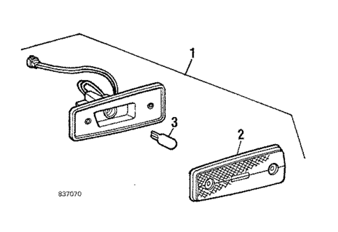 Side Marker Lamps for 1984 Toyota Starlet #0