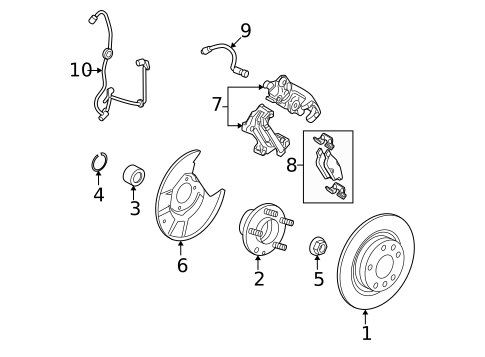 Brake Hydraulics for 2008 Mercury Milan #0