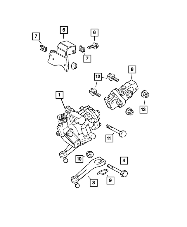 5138373AA - Steering: Hex Head Bolt for Mopar Image image