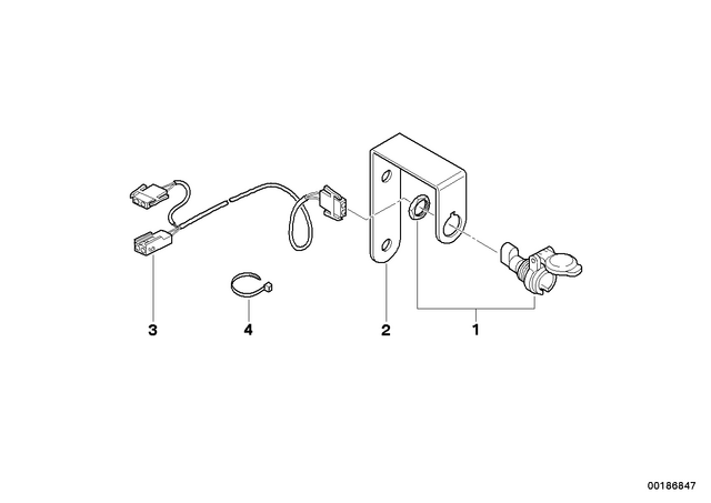 61131391630 - Maintenance &amp; Technology: Plug-in Socket -  for BMW-Motorrad Image