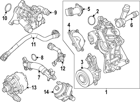 Water Pump for 2025 BMW X5 #0