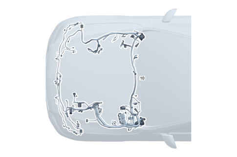 Body-Side Engine Wiring Harness for 1991 Mercedes-Benz 350SD #0