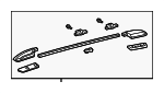 634070C020 - Body: Roof Luggage Carrier Side Rail for Toyota Image