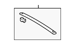 634090C020 - Body: Roof Luggage Carrier Cross Rail for Toyota Image