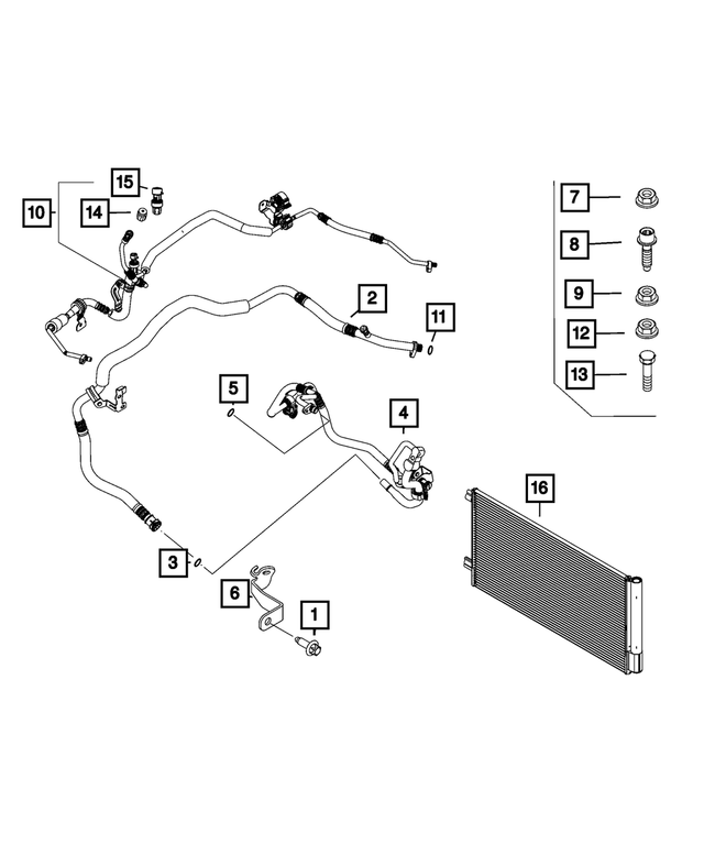 6106984AA - Air Conditioners and Heaters: Nut for Mopar Image image