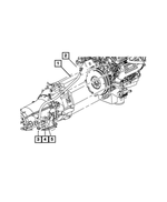 53034178AD - NAG1; W5A580; 5-Speed; Automatic Transmission: Transmission Oil Filler Tube for Mopar Image