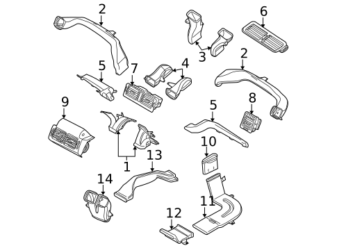 Ducts for 2012 Land Rover Range Rover #0