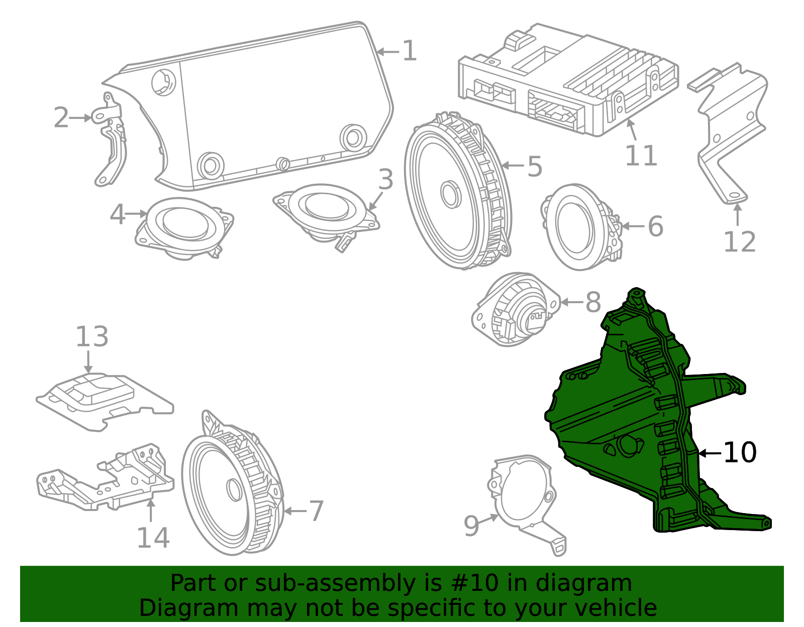 86150-48200 - Speaker 2024-2025 Lexus | Lexus Parts Outlet