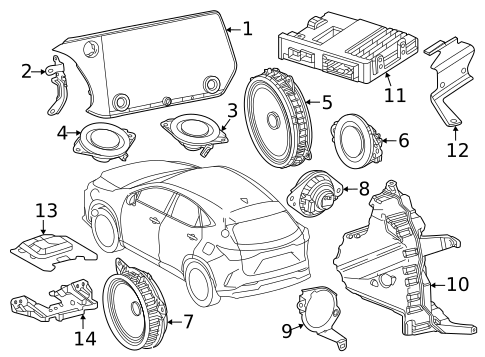 Brackets, Flanges & Hangers for 2025 Lexus TX500h #0