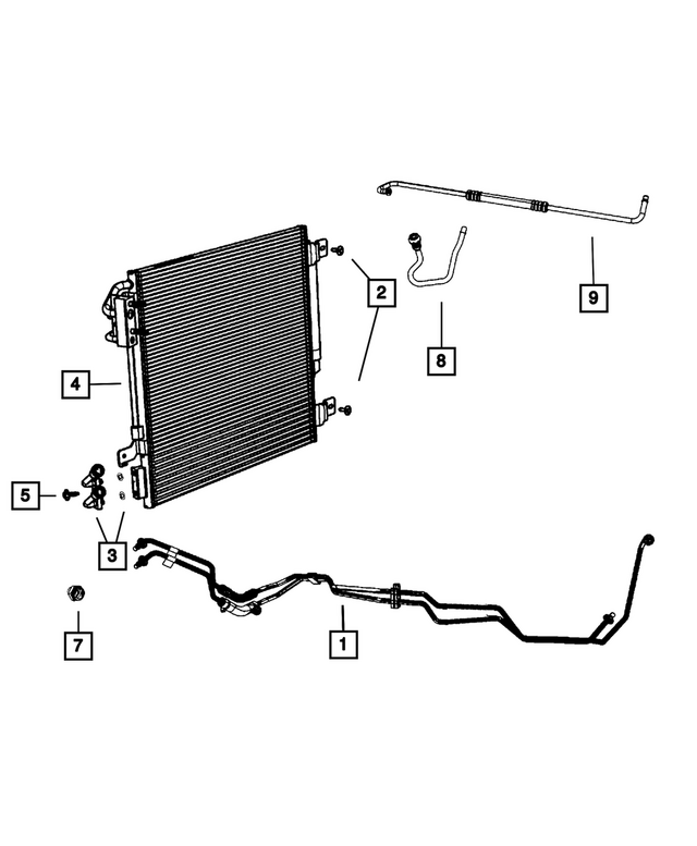 55056624AD - : Supply &amp; Return Tube &amp; Hose for Mopar Image