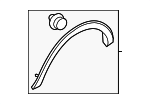 PK4Z61280K97C - Body: Wheel Arch Molding for Ford Image