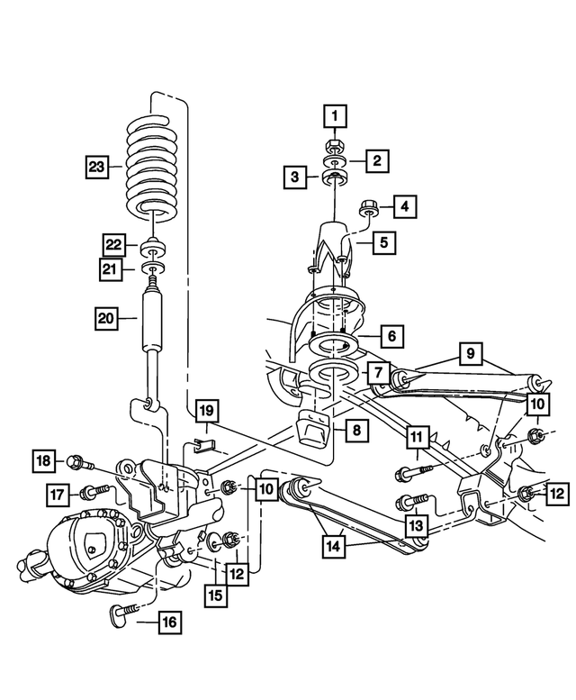 6503029 - Front Suspension: Hex Nut, Mounting for Mopar Image image