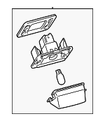 8127006031 - Electrical: License Lamp for Toyota: Avalon, Camry, Corolla Cross, Highlander, Sienna Image