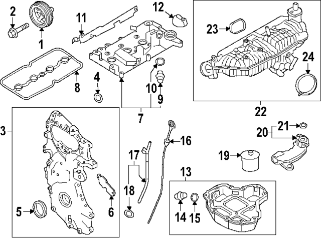 161755NA0B - : Intake Manifold Seal for Nissan: Altima, Murano Image