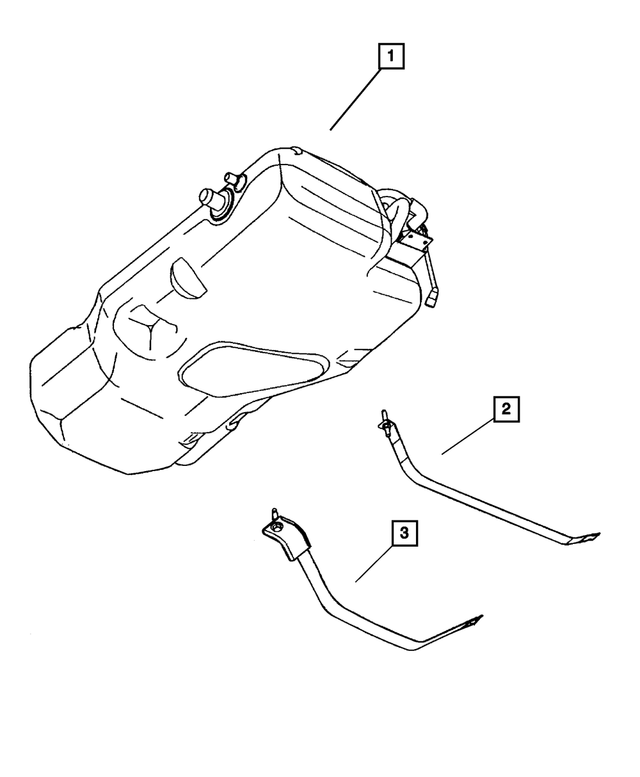 5278184AB - Fuel: Fuel Tank Strap, Right for Mopar Image