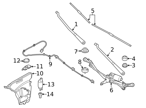 Wiper & Washer Components for 2019 BMW 750i xDrive #0