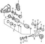 1403507039 - Universals &amp; Rear Axle: Differential for Mercedes-Benz Image