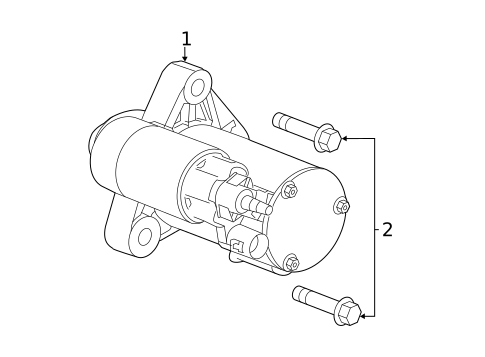 Starter for 2017 Cadillac CT6 #0