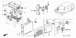 39797SE0004 - Electrical/Exhaust/Heater/Fuel: RELAY ASSY., POWER (4P) (RC-2201) (MITSUBA) for Honda Image