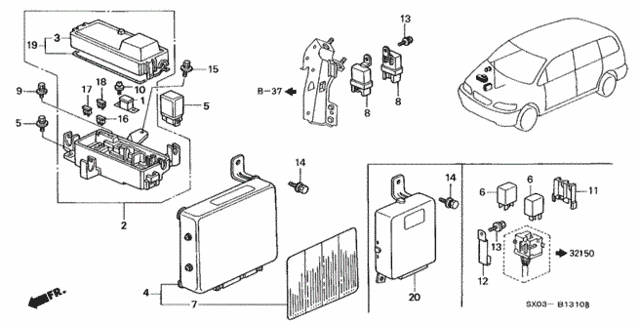 ABS Unit for 1998 Honda Odyssey #0