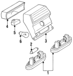 124820075664 - Electrical: License Lamp for Mercedes-Benz Image