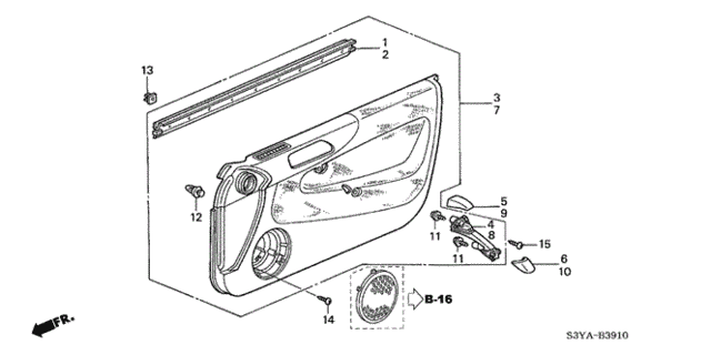 Front Door Lining for 2005 Honda Insight #0