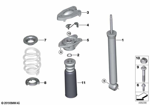 Rear Axle Suspension for 2020 Mini JCW ALL4 #0