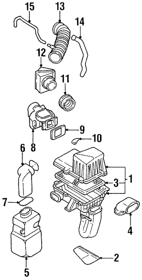 Air Intake for 1995 Kia Sephia #0