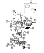 68541153AA - Air Conditioners and Heaters: Distribution Housing for Mopar Image