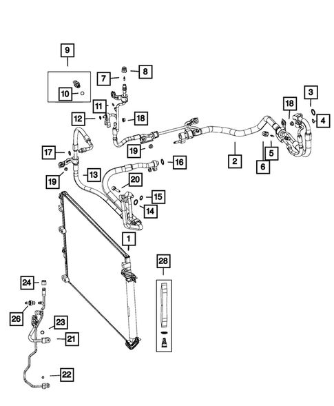 Air Conditioner and Heater Plumbing for 2016 Jeep Cherokee #2