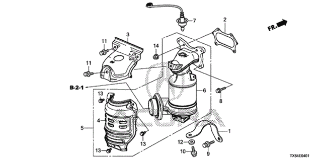 Converter (2.4L) (1) for 2015 Acura ILX #0