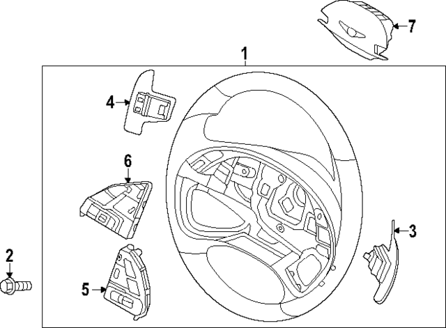 56100JI900NNB - : Steering Wheel for Hyundai Image