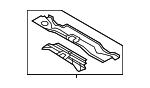 7B0803155A - Body: Plenum Panel for Volkswagen Image