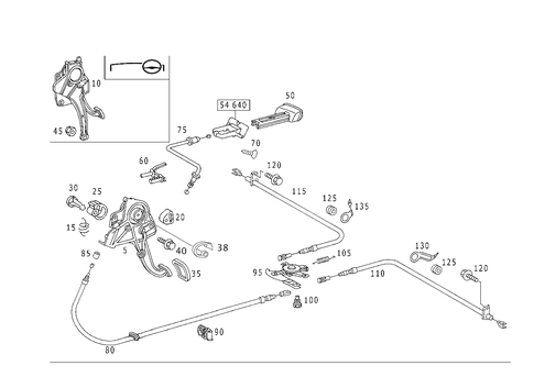 Foot Operated Parking Brake for 2001 Mercedes-Benz S55 AMG #0