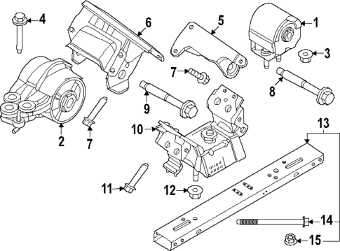 Engine & Trans Mounting for 2024 Ford F-150 #0