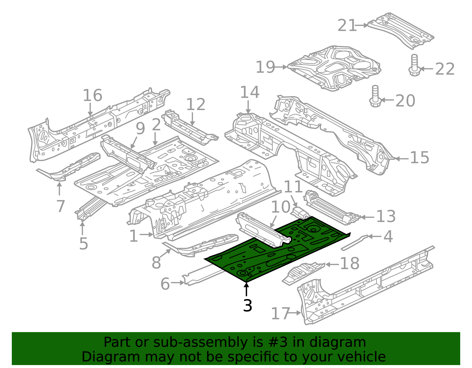 GKY5-54-60X - Front Floor Pan - 2014-2017 Mazda 6 | Mazda Swag