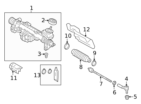 Steering Gear for 2015 Volkswagen Golf #0