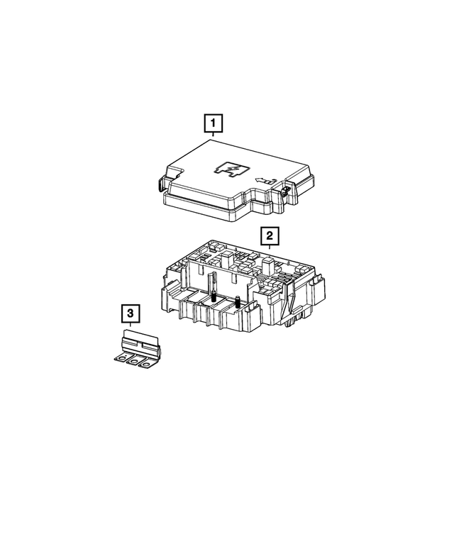 68503700AA - Electrical: Power Distribution Center Cover for Mopar Image