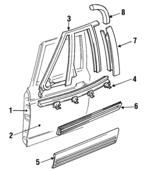 25659651 - Body: Door Shell for Oldsmobile: 88, 98, LSS, Regency Image