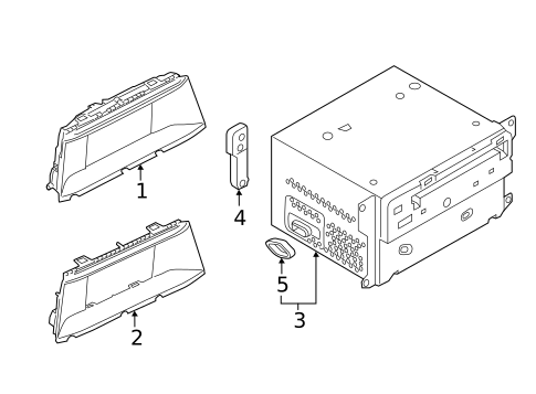 Navigation System Components for 2013 BMW 750i #0