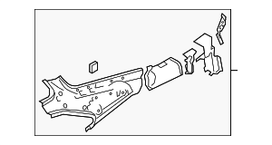 8W6809051 - Body: Upper Panel for Audi Image