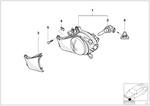 63176900221 - Lighting: Fog Lights, Left for BMW Image