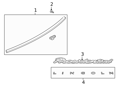 Exterior Trim - Lift Gate for 2024 Lincoln Navigator #0
