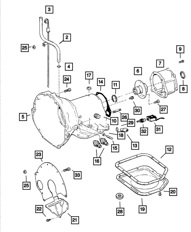 52104243AD - Automatic Transmission 3 Speed: Transmission Oil Filler Tube for Mopar Image