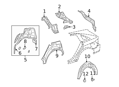 Inner Structure for 2013 Toyota Venza #0