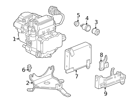 ABS Components for 2003 Acura TL #0