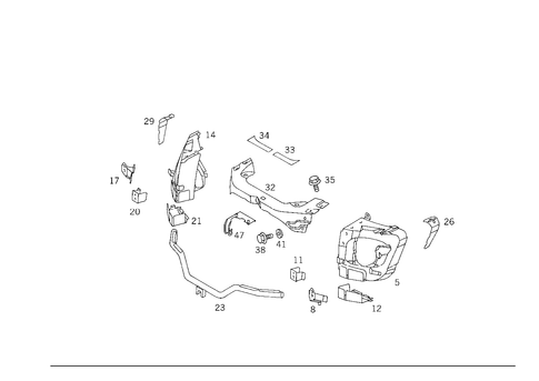 Cowl for 2002 Mercedes-Benz ML55 AMG #1