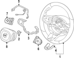 32366938 - Steering: Steering Wheel for Volvo: C40 Recharge, EC40, XC40 Recharge Image
